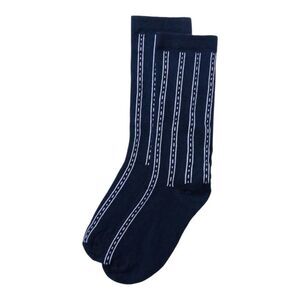 American Trench The Banker Crew Socks Navy Blue, Universal Fit 7–12, Made in USA